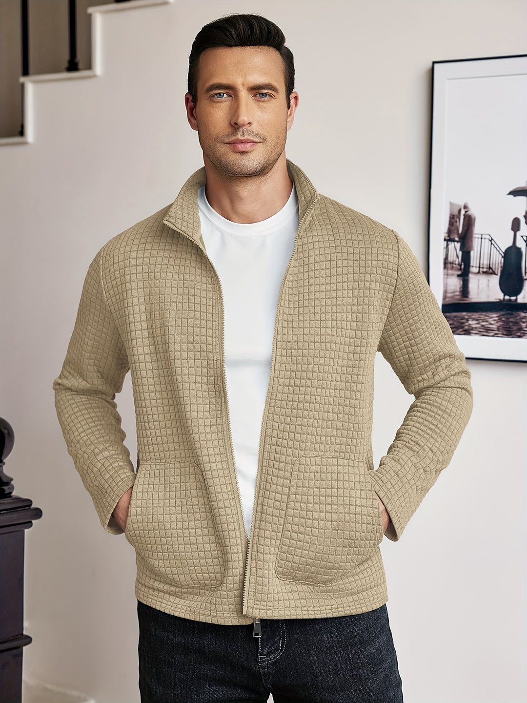 Hugo | Tekstureret Zip-Up Jakke
