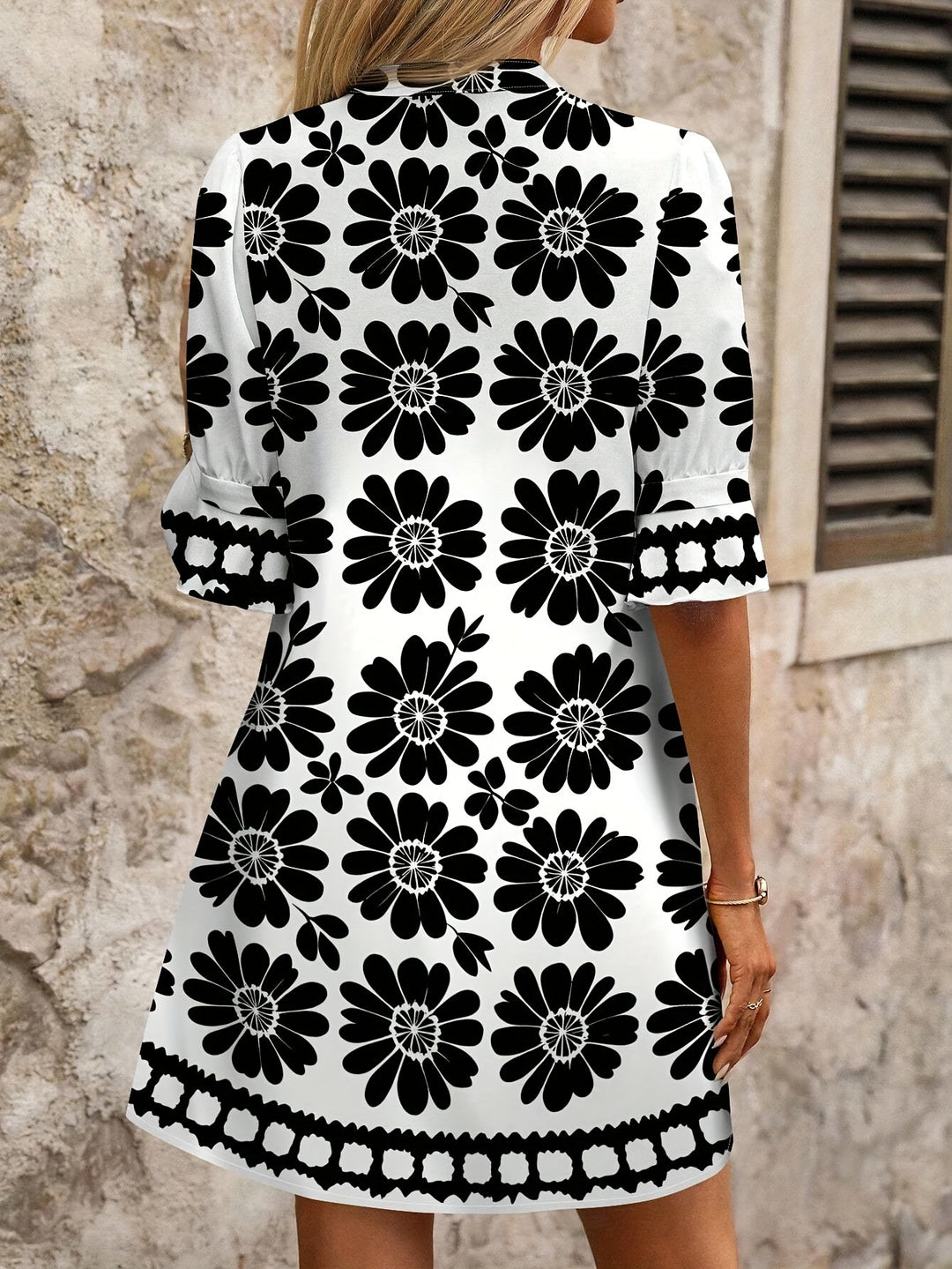 Georgia | Floral Bloom Mini Kjole