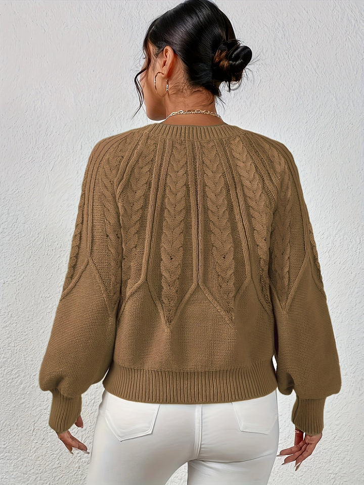 Eleanor | Afslappet Kabelstrik Sweater