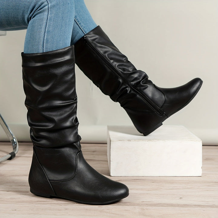 Maureen | Slouchy Mid-Calf Støvler