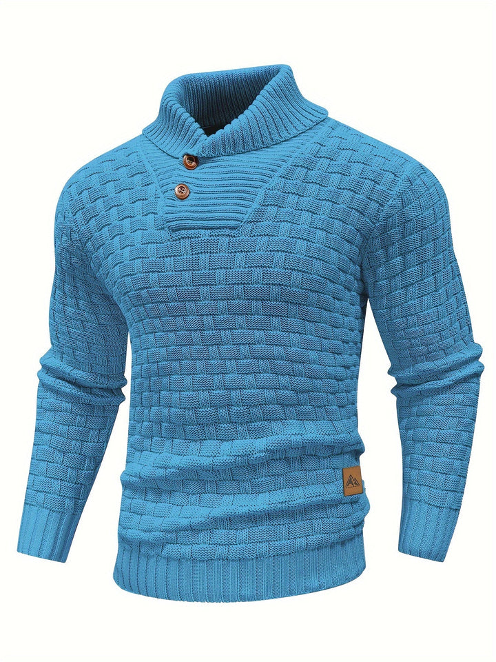 Alistair | Tekstureret Skulderkrave Sweater