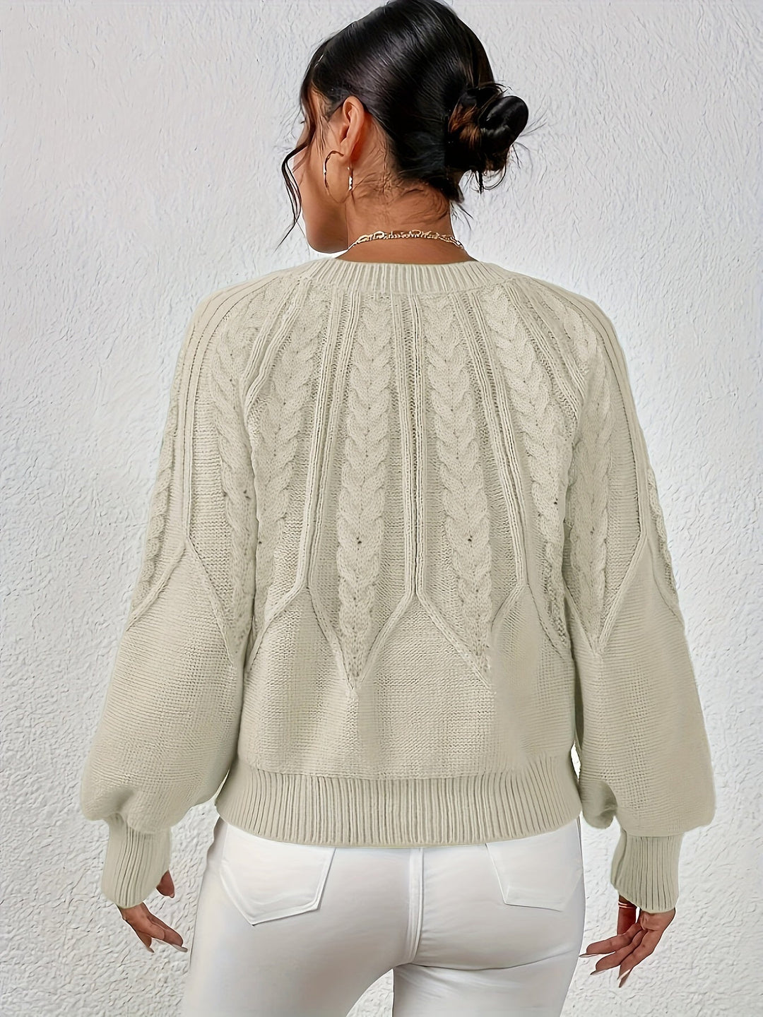 Eleanor | Afslappet Kabelstrik Sweater