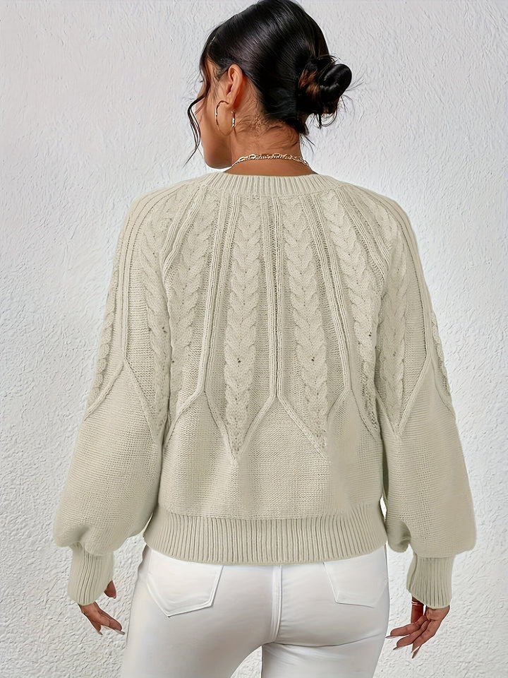 Eleanor | Afslappet Kabelstrik Sweater