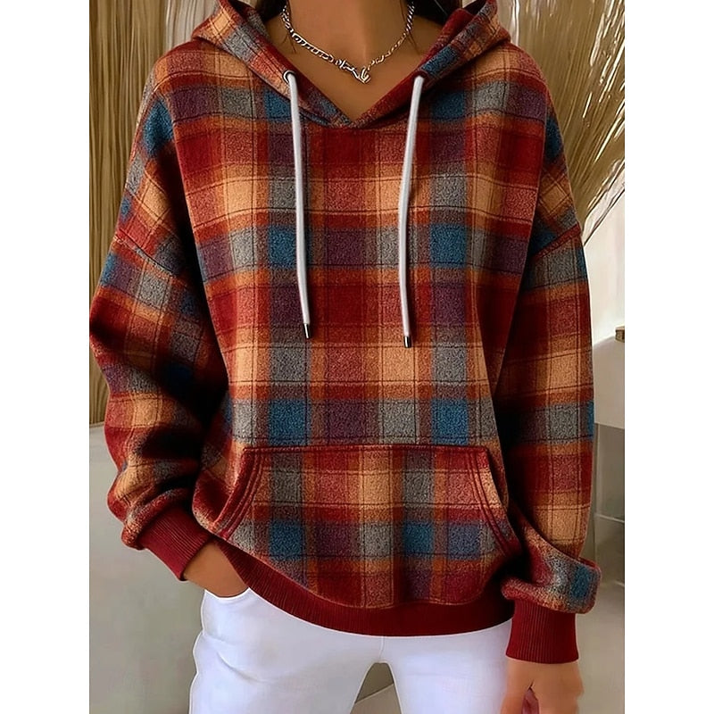 Sadie | Cozy Checked Hoodie