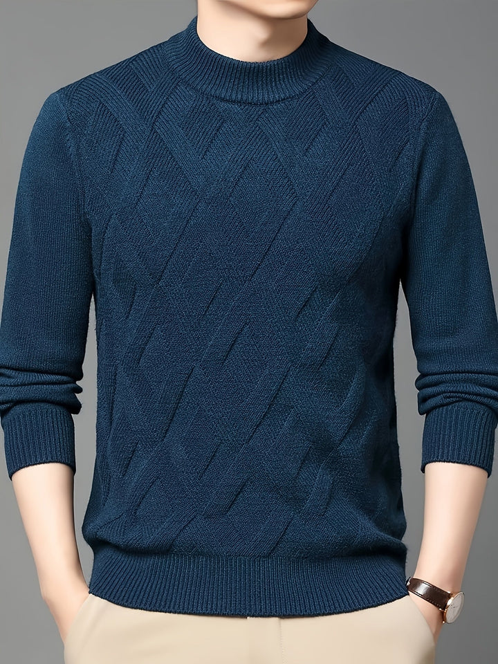 Ellis | Tekstureret Mock-Neck Sweater