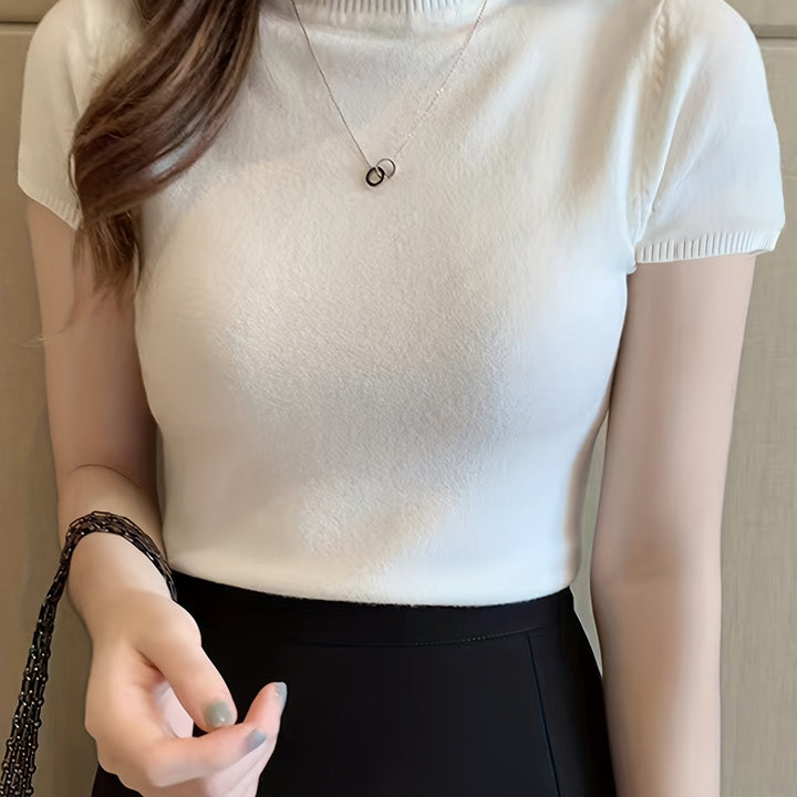 Della | Forfinet Mock-Neck Top