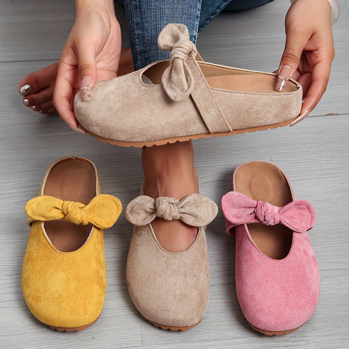 Whitney | Bløde Bows Slip-On Mules