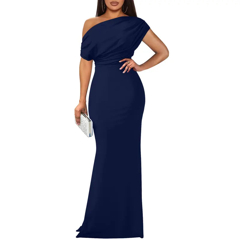 Rose | Elegant Off-Shoulder Aftenkjole