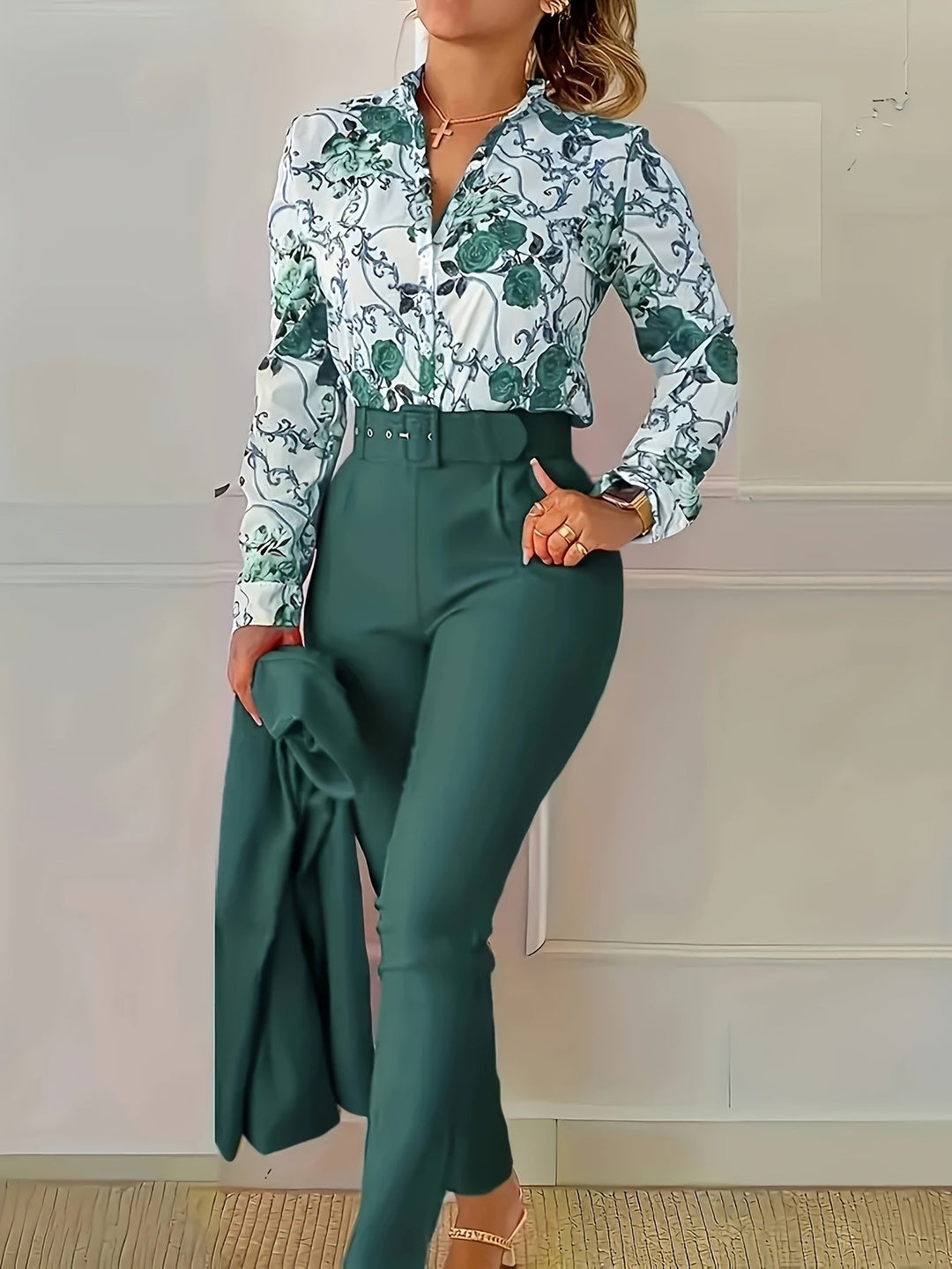 Susanna | Elegant Blomster To-Delt Sæt