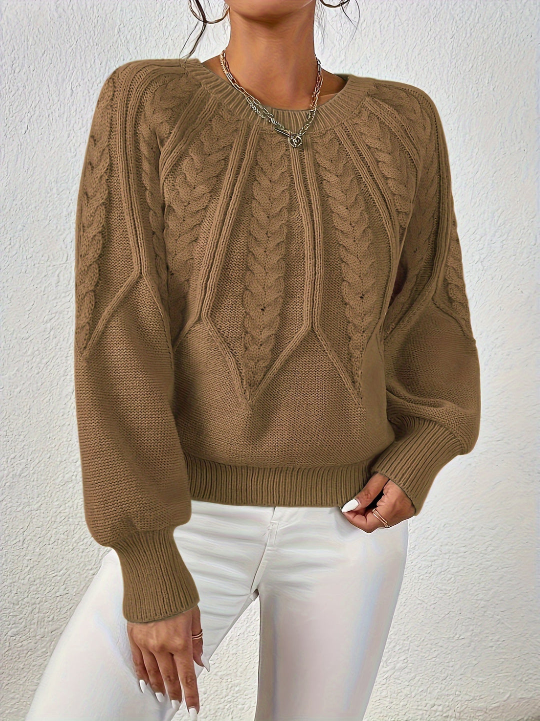 Eleanor | Afslappet Kabelstrik Sweater