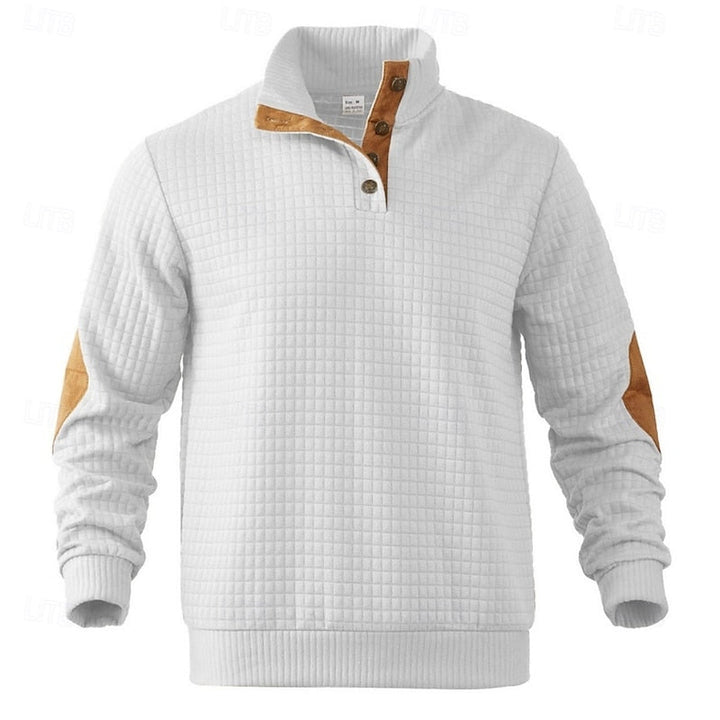 Garrett | Tekstureret Stående Krave Pullover