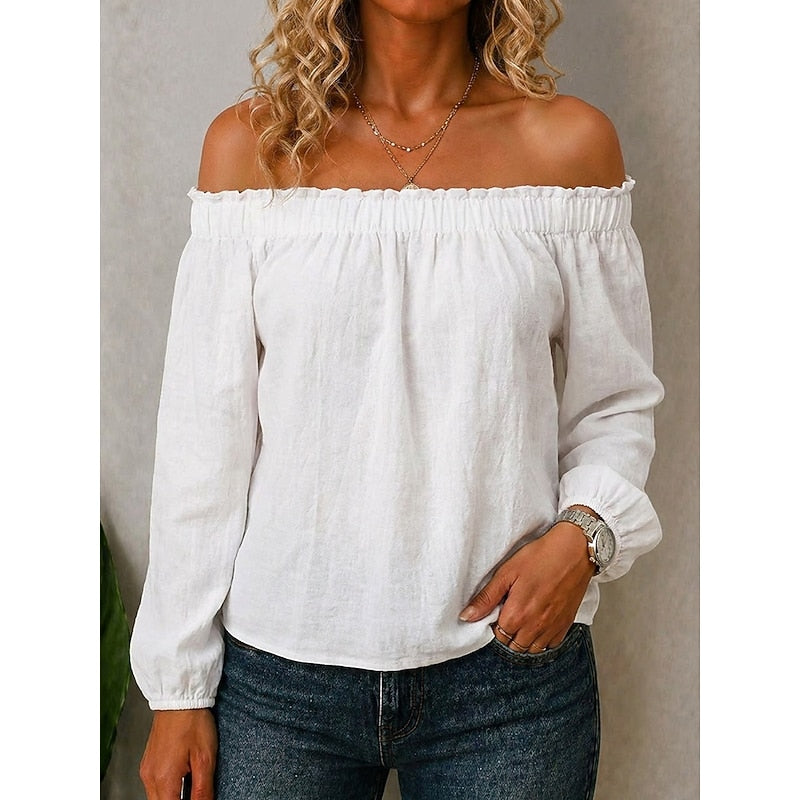 Priscilla | Off-Shoulder Ruffle Top