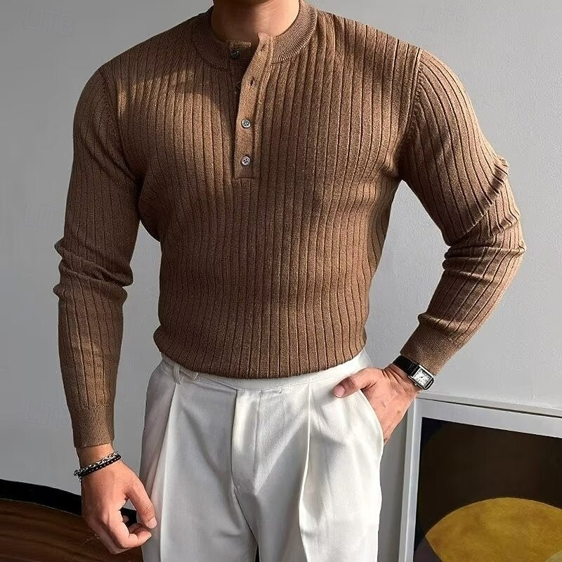 Theo | Ribbede Henley Sweater