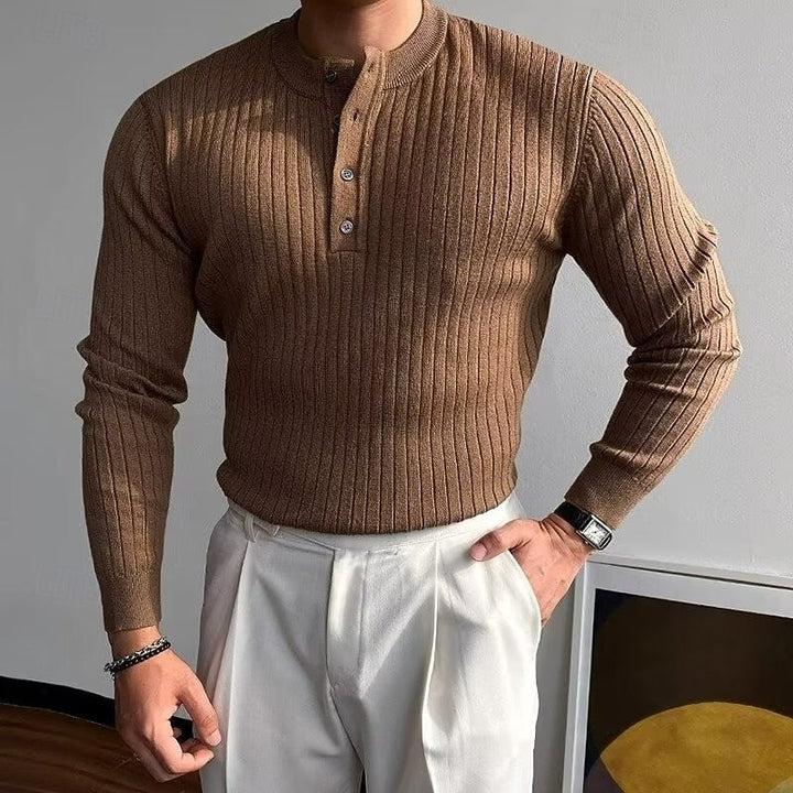 Theo | Ribbede Henley Sweater