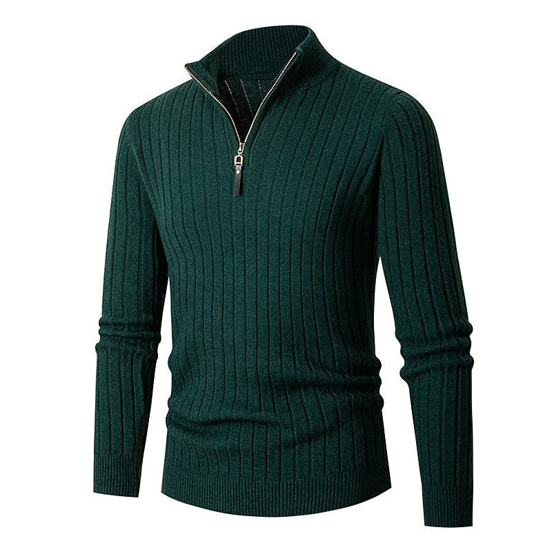 Gavin | Ribbet Quarter-Zip Sweater