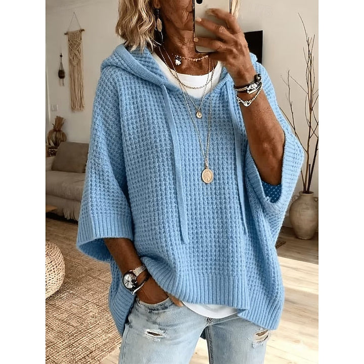 Carol | Afslappet Vaffelstruktureret Hoodie
