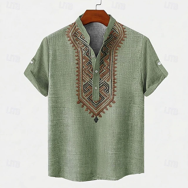 Sebastian | Broderet Vintage Skjorte