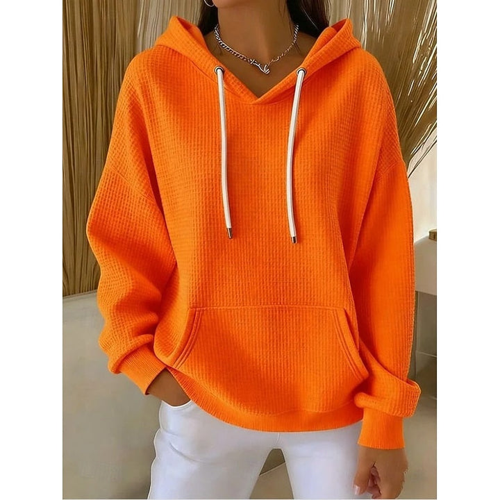 Harper | Tekstureret Hoodie med Snøre