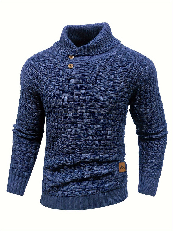 Alistair | Tekstureret Skulderkrave Sweater