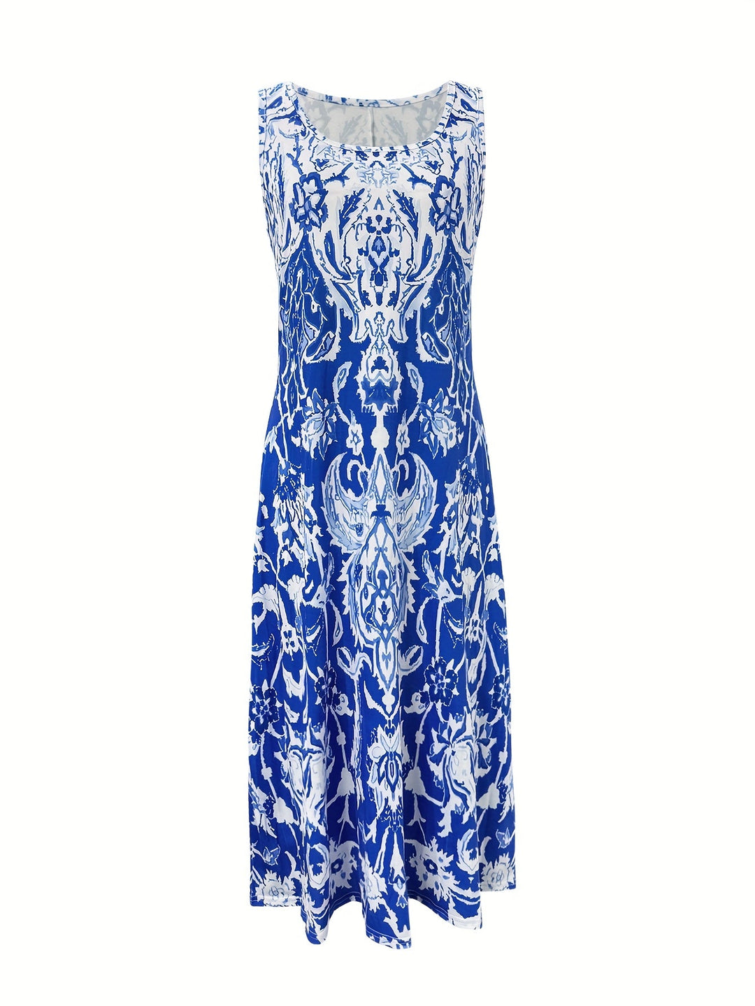 Odette | Flydende Blomster Maxi Kjole