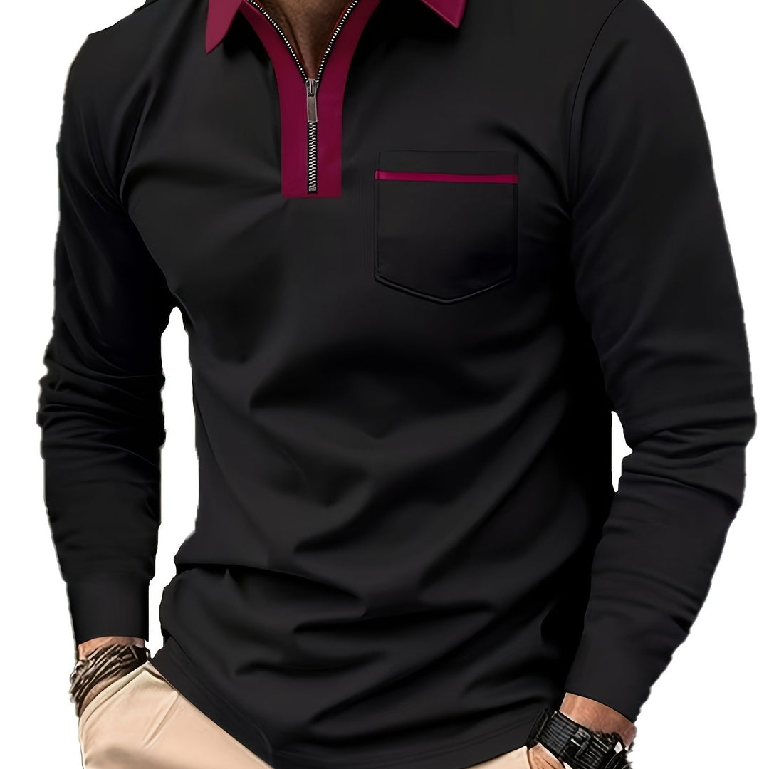 Curtis | Raffineret Zip-Krave Polo Shirt