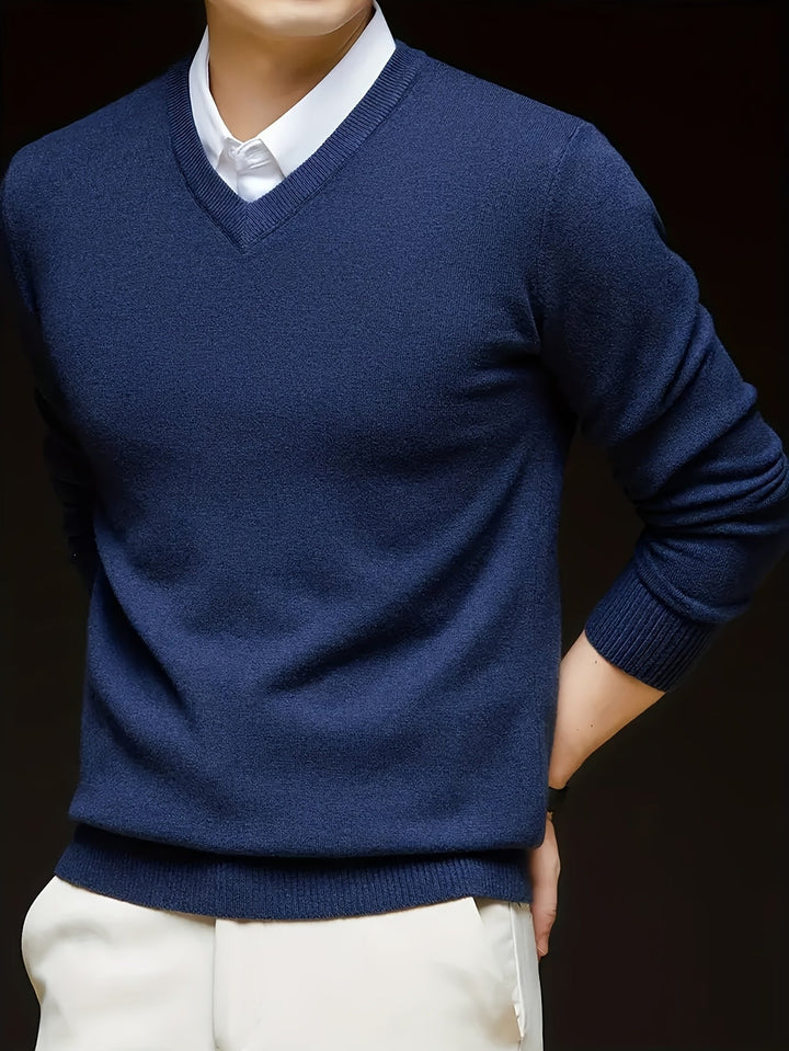 Hugh | Raffineret V-Hals Sweater