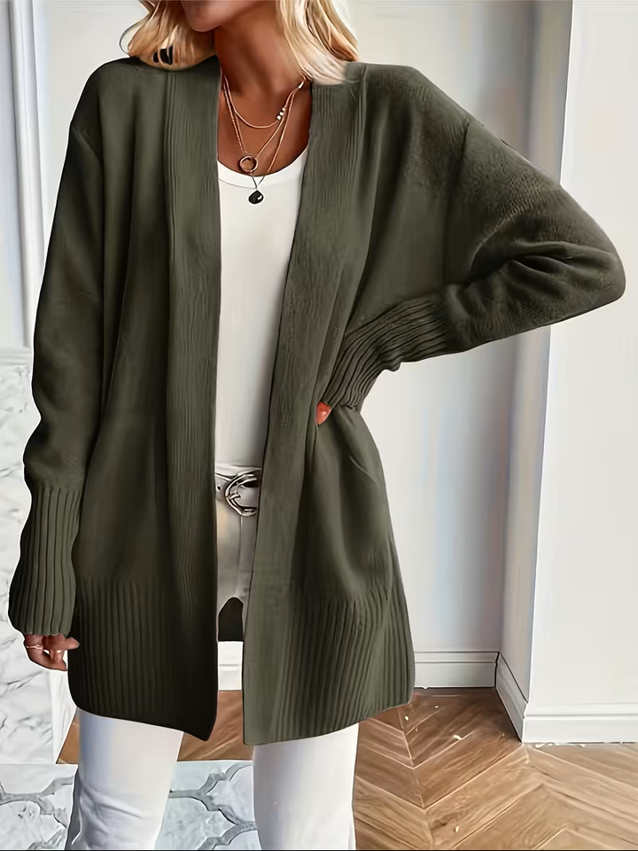 Deanna | Afslappet Åben-Front Cardigan