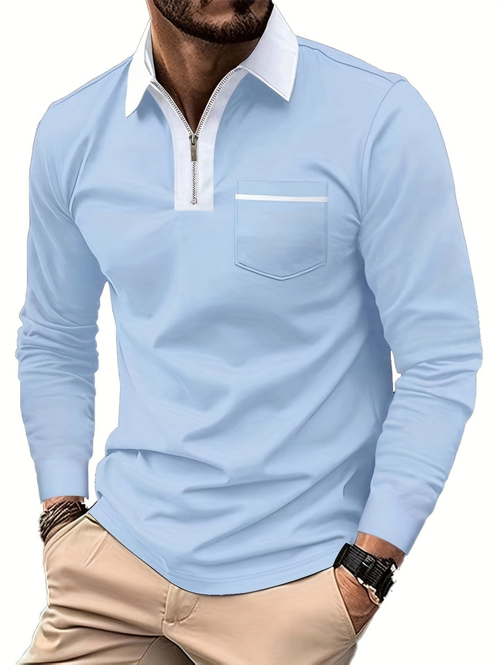 Curtis | Raffineret Zip-Krave Polo Shirt