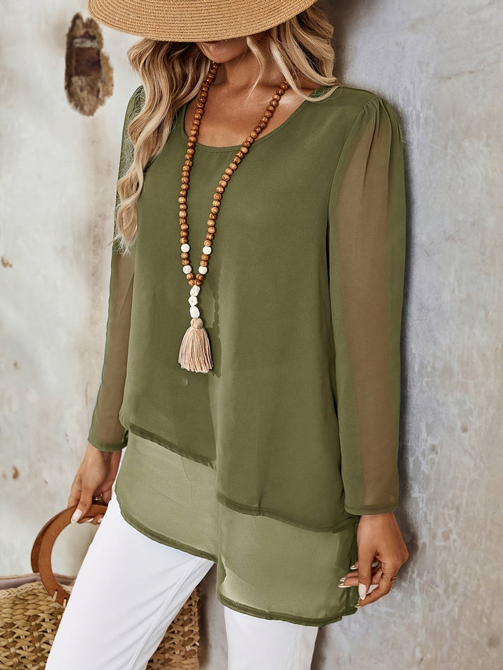 Annika | Lagdelt Flydende Bluse