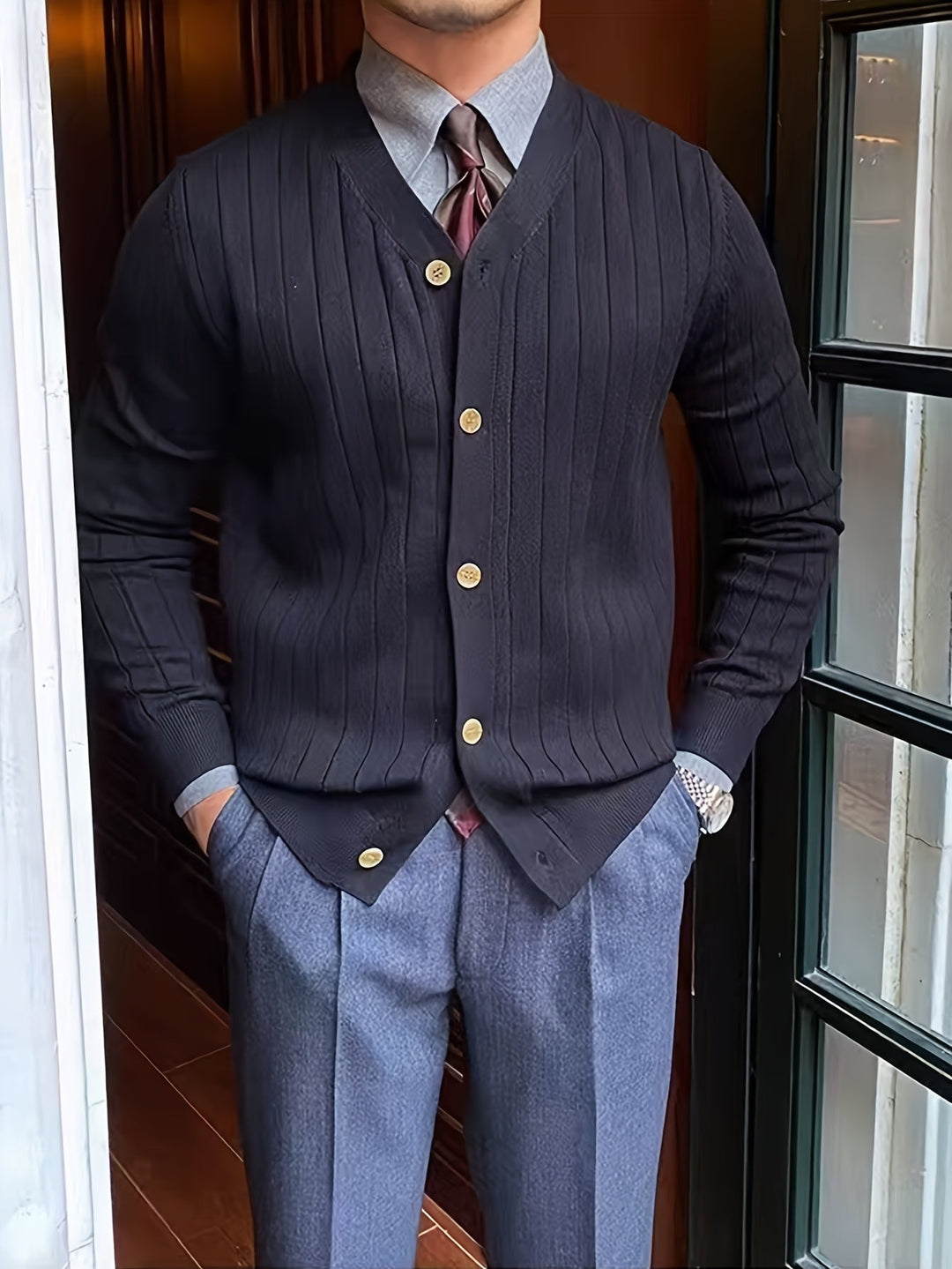 Arthur | Ribbede Knappede Cardigan
