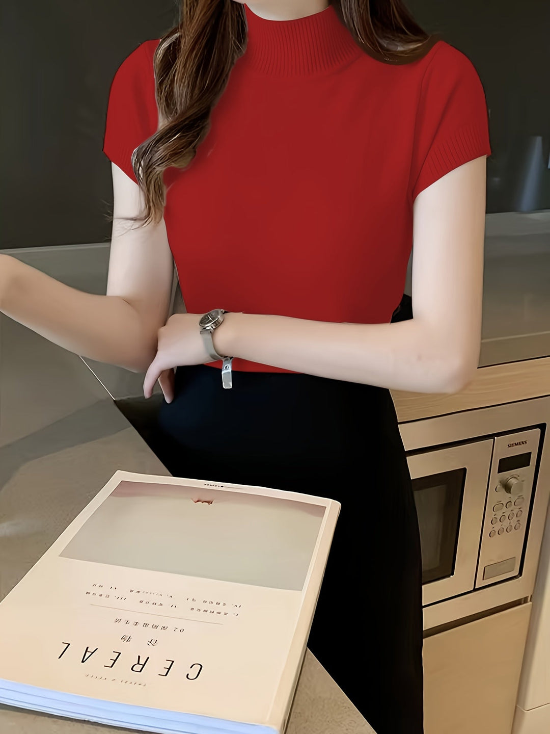 Della | Forfinet Mock-Neck Top