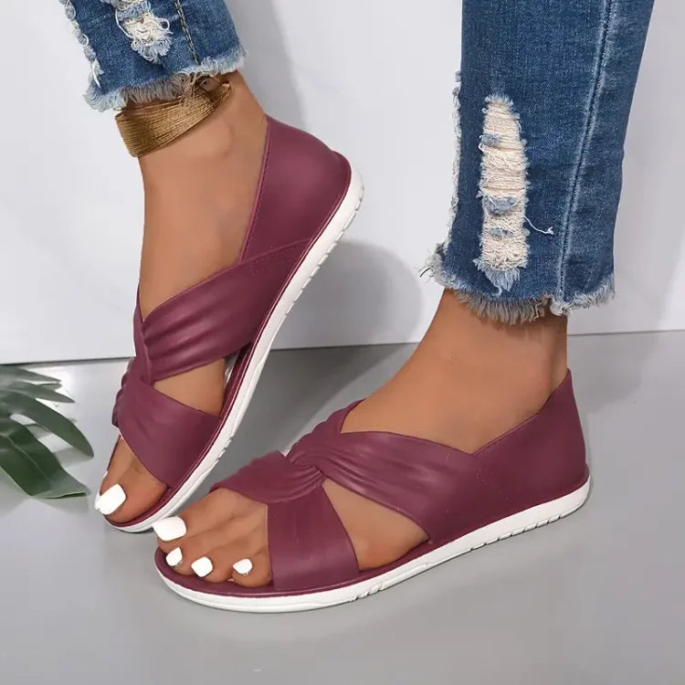 Elena | Polstrede Krydsrem Sandaler