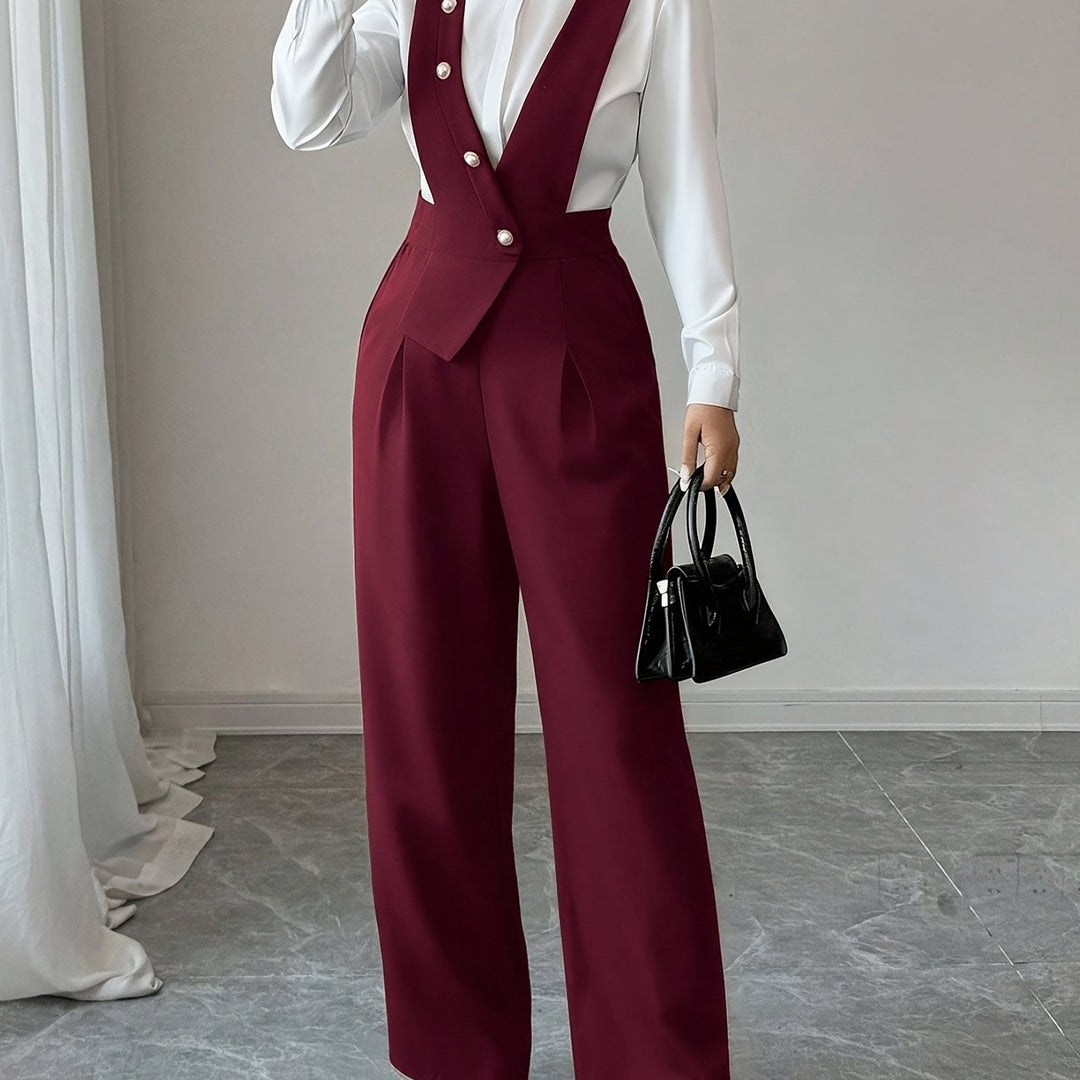 Coralie | Skræddersyet Jumpsuit med Bred Ben