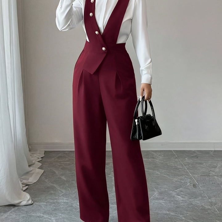 Coralie | Skræddersyet Jumpsuit med Bred Ben