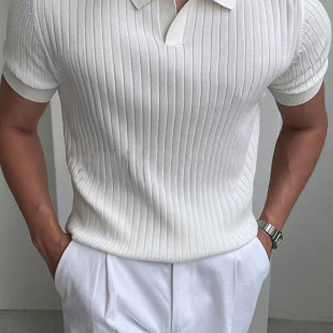 Cameron | Raffineret Tekstureret Polo Shirt
