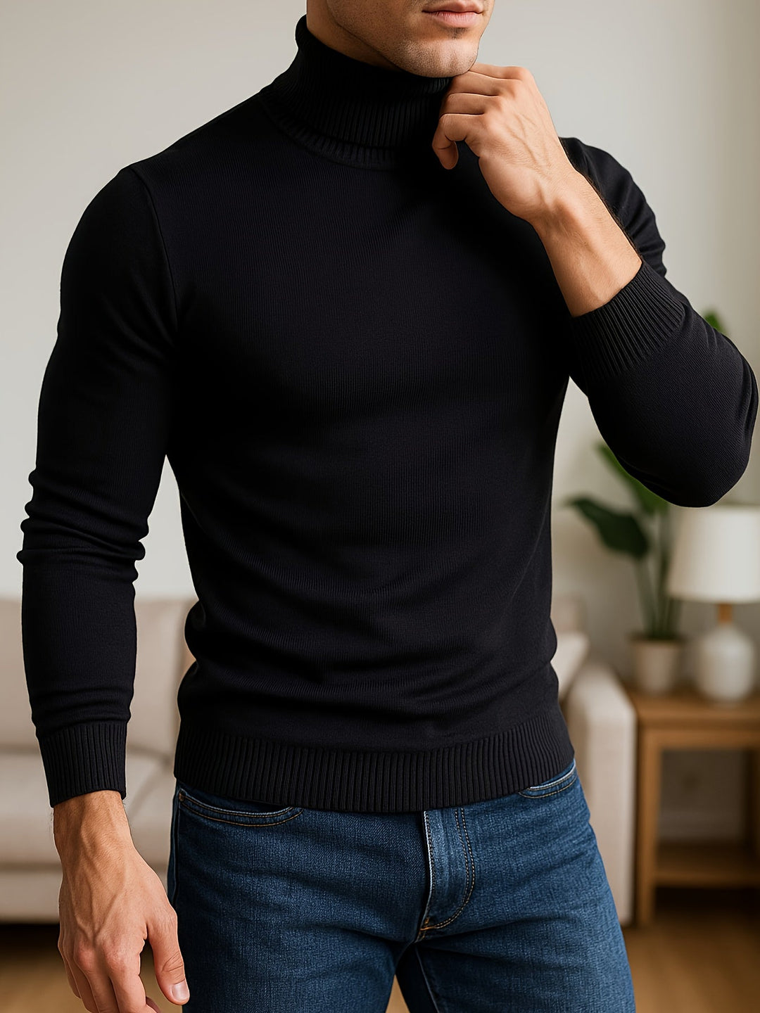 Frederick | Raffineret Højhalset Sweater