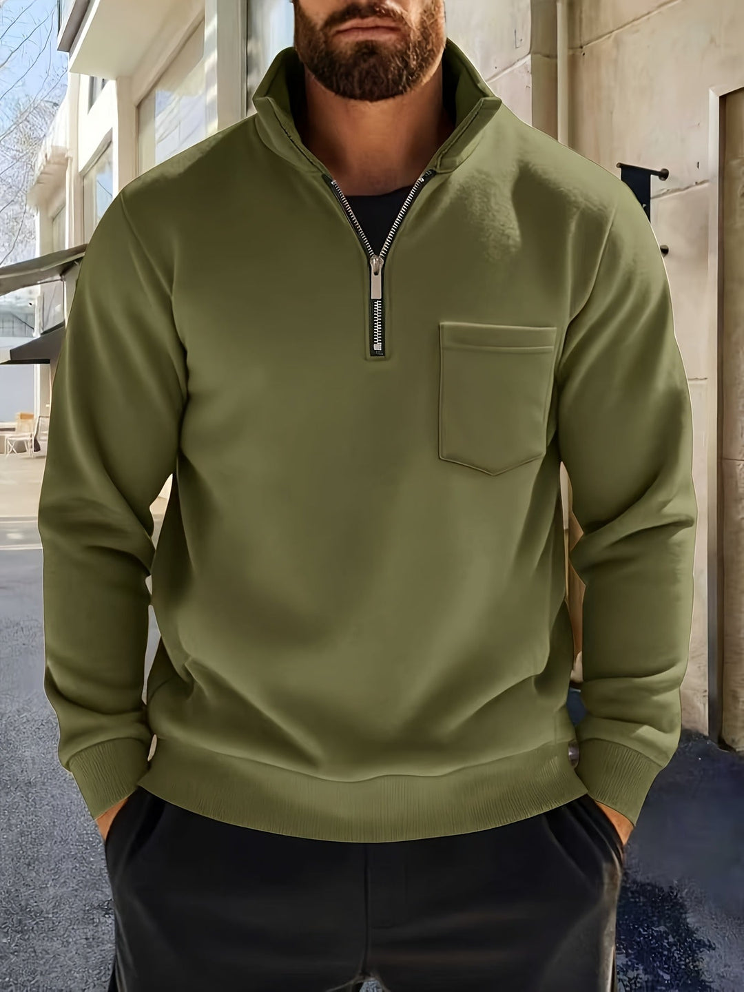 Calvin | Raffineret Half-Zip Pullover