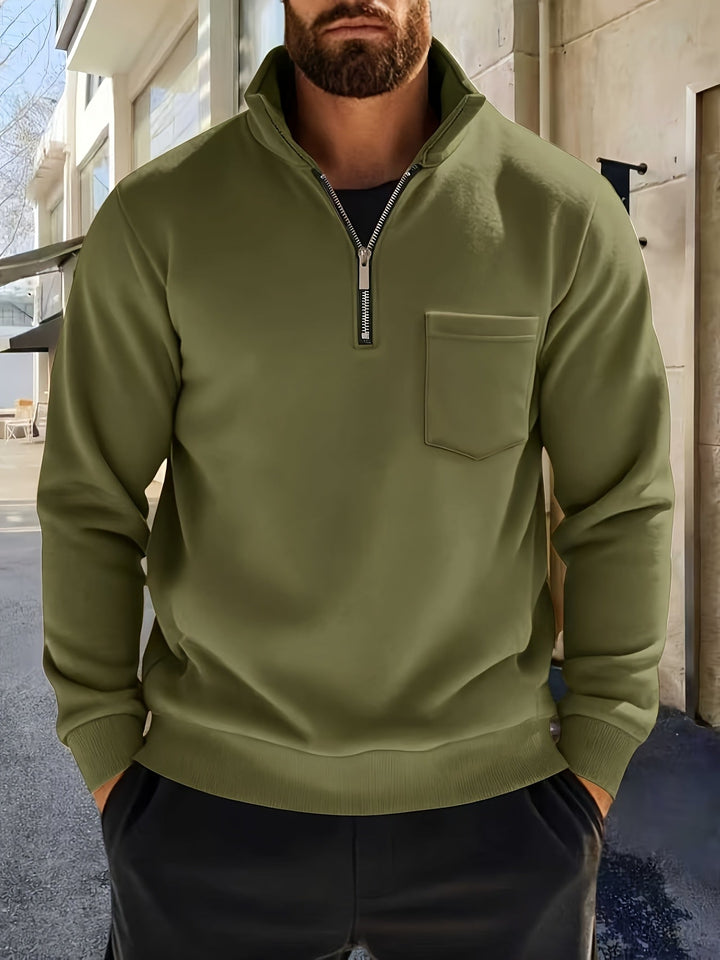 Calvin | Raffineret Half-Zip Pullover