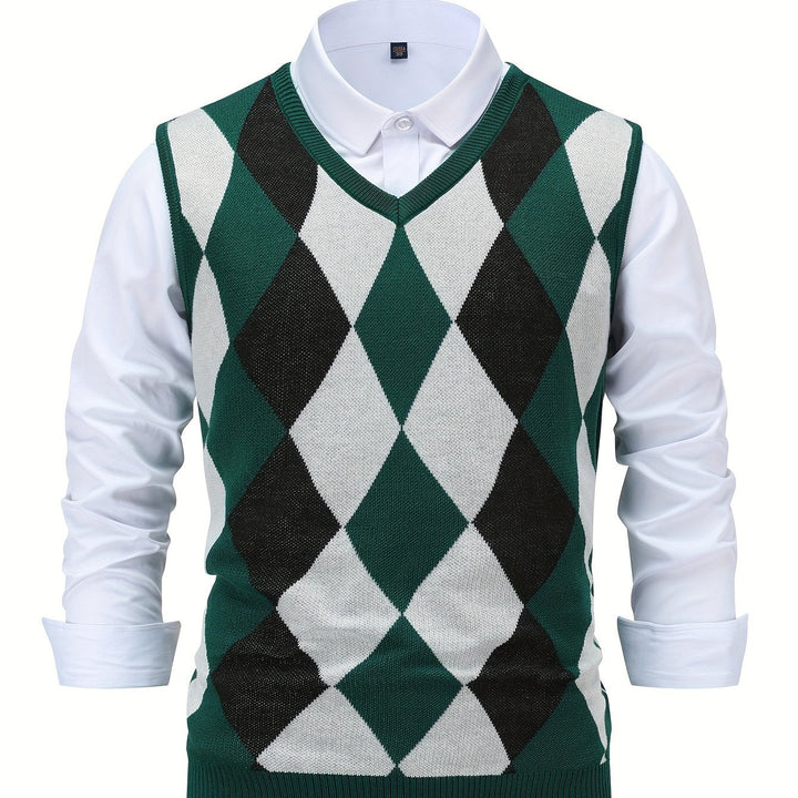 Chandler | Klassisk Argyle Sweater Vest