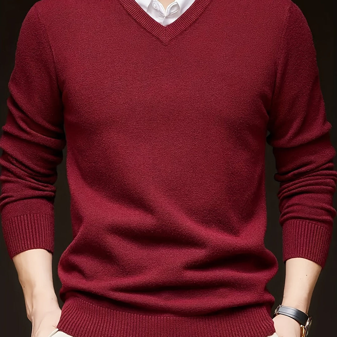 Hugh | Raffineret V-Hals Sweater
