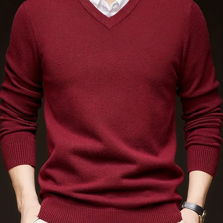 Hugh | Raffineret V-Hals Sweater