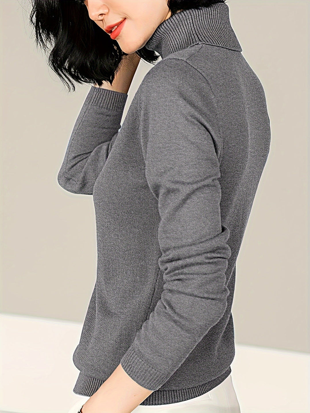 Maribel | Raffineret Mock Neck Sweater