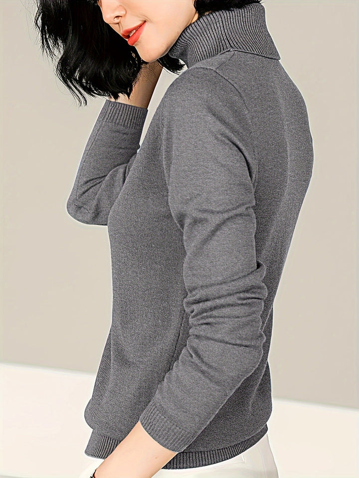 Maribel | Raffineret Mock Neck Sweater