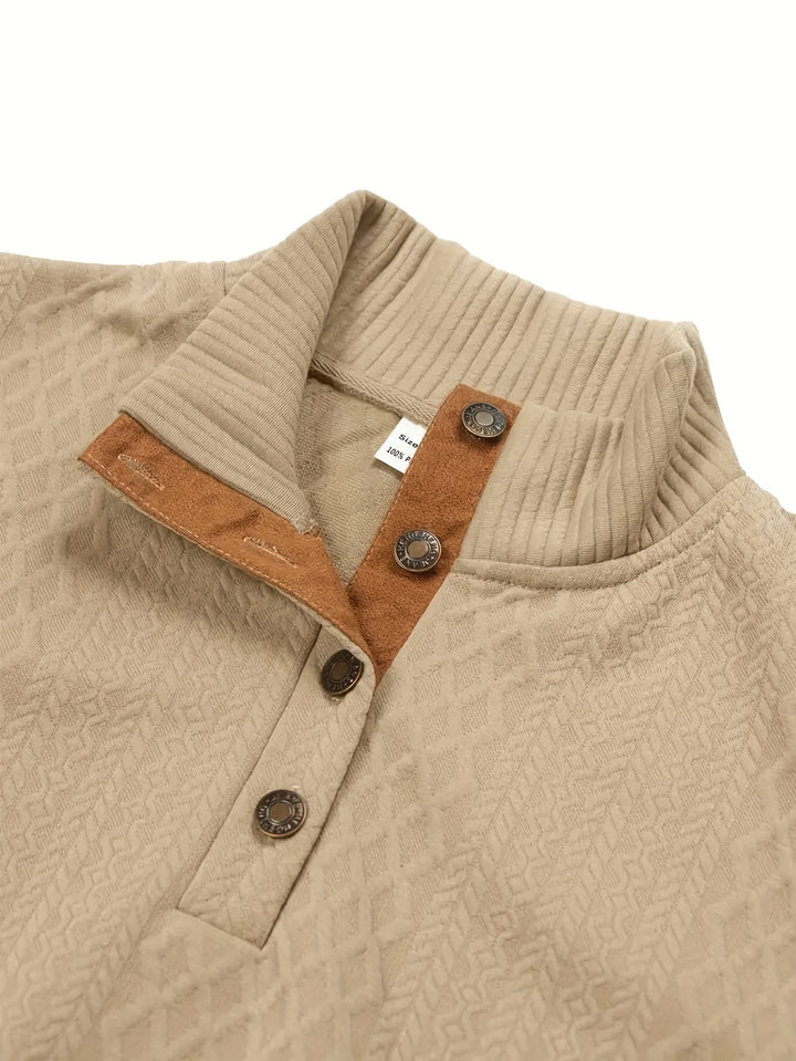 Lorenzo | Tekstureret Ståkrave Sweater