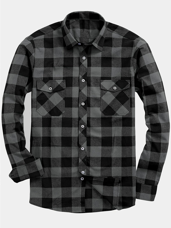 Miles | Klassisk Tjekket Flannel Skjorte