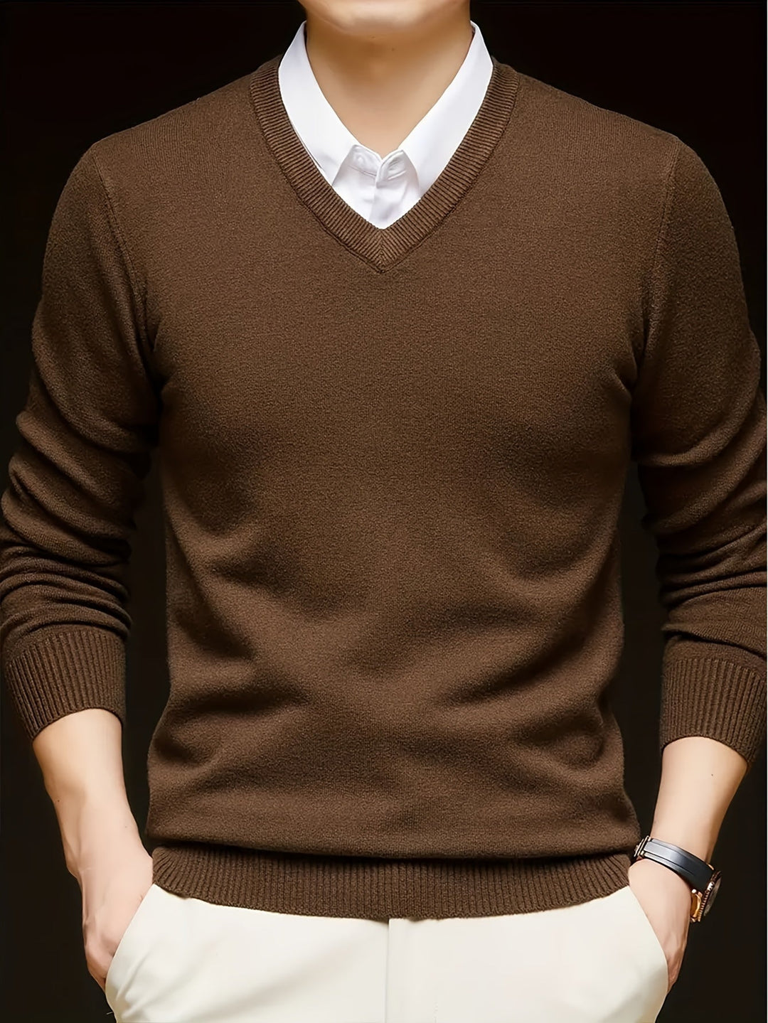 Hugh | Raffineret V-Hals Sweater