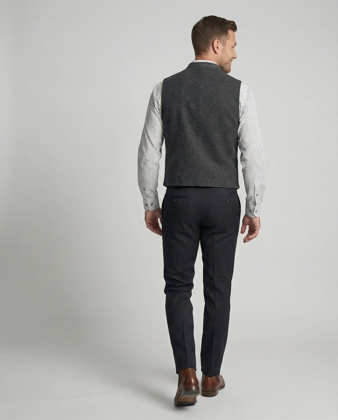 Frederik | Traditionel Stående Krave Vest