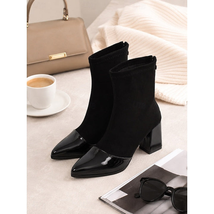 Beatrix | Cap-Toe Chunky Heel Ankelstøvler