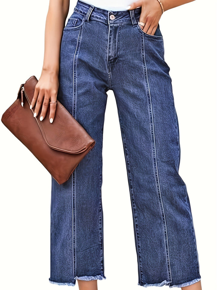 Denise | Skræddersyede Cropped Straight-Leg Jeans