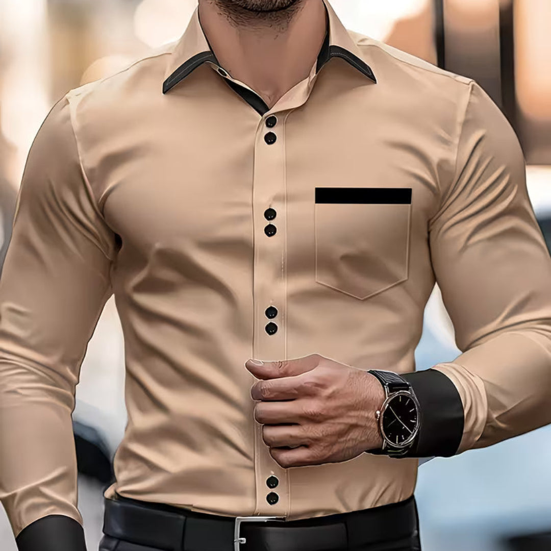 Maximo | Klassisk Button Collared Fit Skjorte